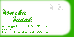 monika hudak business card